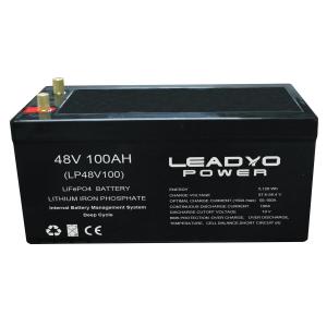 Buy cheap 48V 100Ah LiFePO4 Battery Pack Deep Cycle Lithium Batteries For Marine Boat Outboards product