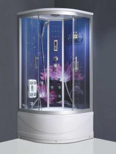 Buy cheap Glass back panel rain shower steam shower cubicle portable massage shower room product