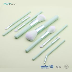 Buy cheap ISO9001 Plastic Handle 9pcs Makeup Brush Set With Bag product