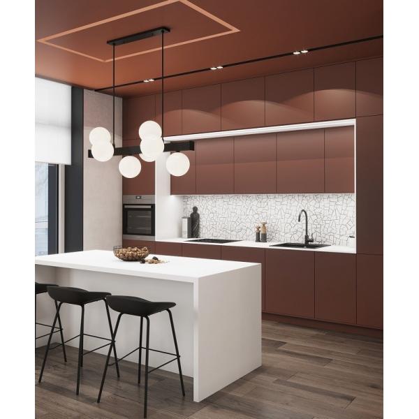 2022 White Modern Modular Kitchen Cabinets With Functional Accessories And Corner Basket