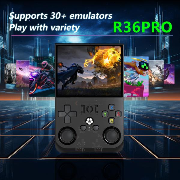 Quality Open Source R36 PRO Retro Handheld Video Game Console Linux System 3.5 Inch IPS Screen Portable Game Console for sale