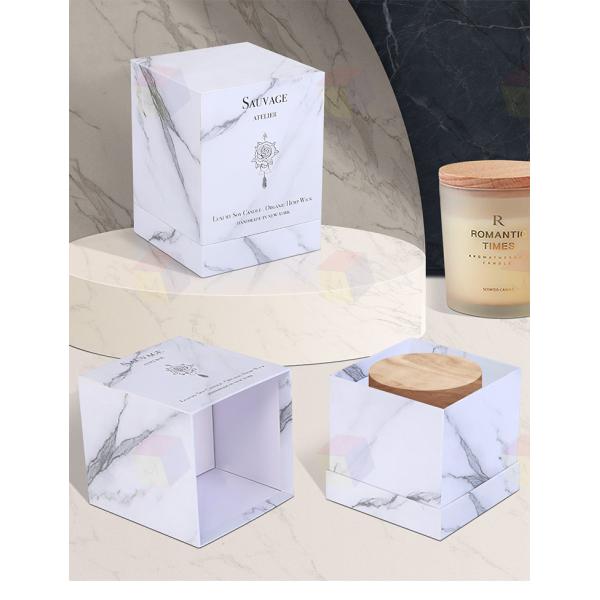 Luxury Custom Logo Rigid Cardboard Paper Scented Soy Wax Candle With Glass Jar And Gift Box Packaging and Foam