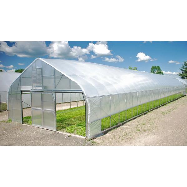 Anti Corrosion Plastic Film 10m Single Tunnel Greenhouse