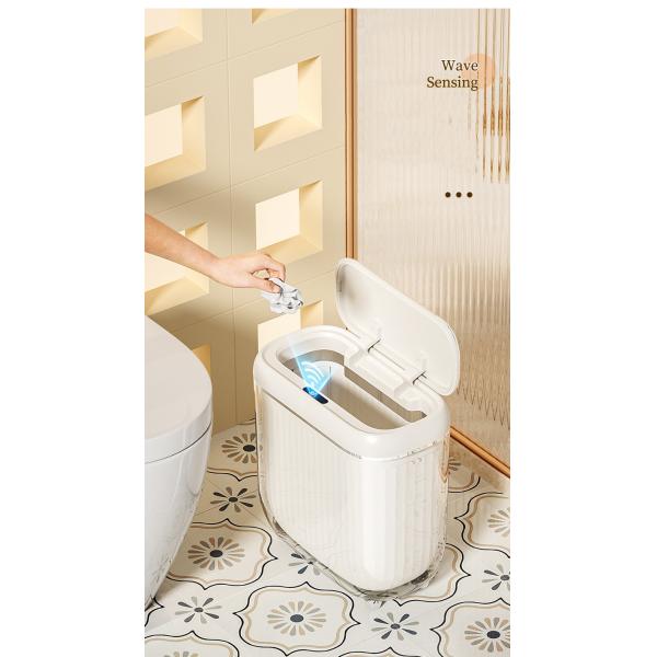 Mopup Touchless Bathroom Trash Can 3.5 Galon Smart Waste Bin Sensor Aroma Therapy