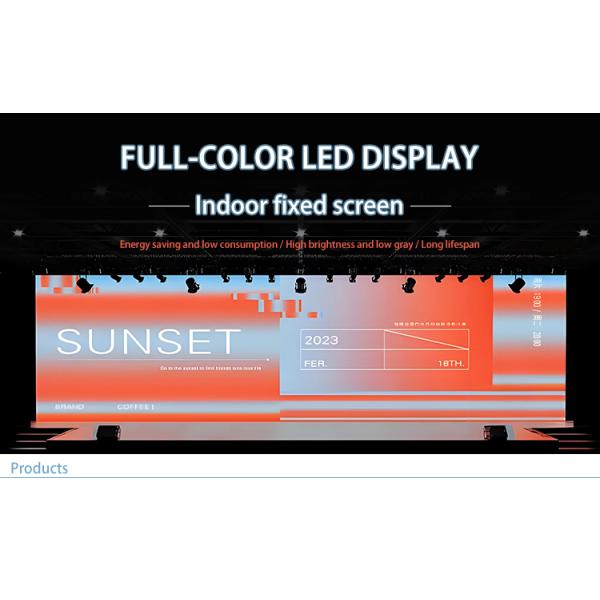 Original Indoor Fixed LED Display P2.5 P3 P4 1080P 2k 4K LED Video Wall Screen