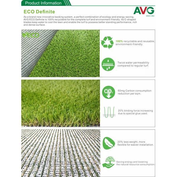 Custom Size Garden Artificial Grass AVG Fake Turf Mat