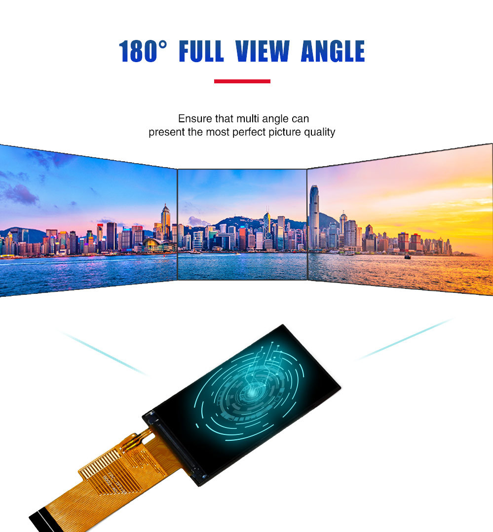 1.99 Inch Tft Lcd Display Screen 170x320 Resolution Custom Tft Display SPI Driving IC NV3030B