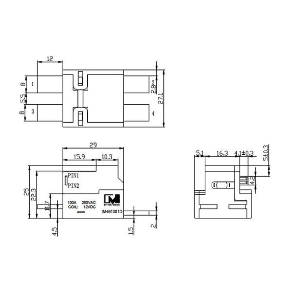12V 80A Impulse Latching Relay