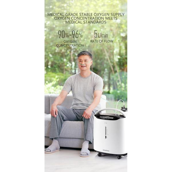 Yuwell brand 5L Medical Oxygen Concentrator Flow 93% Oxygen Generator Machine