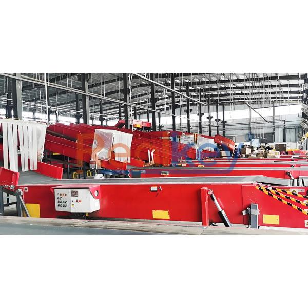 Four / Five Sections Telescopic Belt Conveyor High Modularity Long Service Life