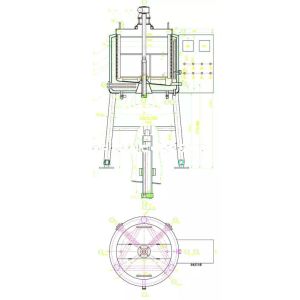 Stainless Steel Mixing Chocolate Melting Tank With Electrical Control Box