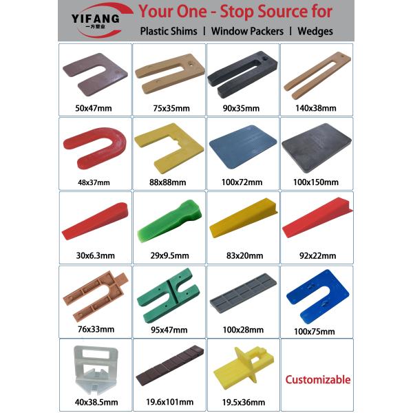 75x35mm Plastic Packers And Shims For Window Door Frame