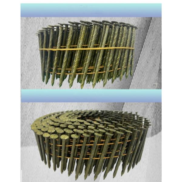 Good Feedback Yellow Coil Nails for Wooden Pallet Construction