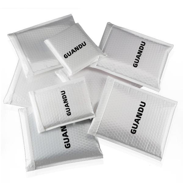 Disposable 4C Printing White Poly Bubble Mailers 6x10'' Eco Friendly