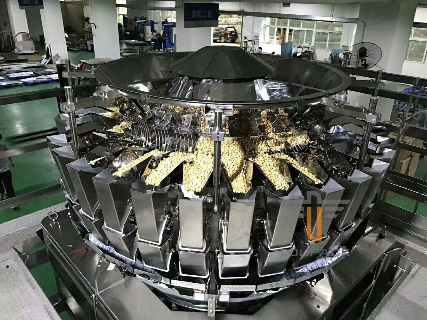 2KW Mini 14 Heads 0.8L Granules Multihead Weigher For Rice