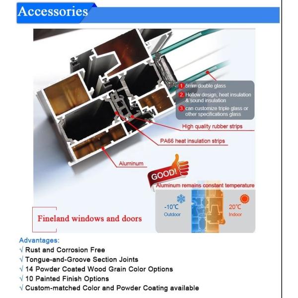 Grade 6 TS8607 1.8mm Tempered Glass Sliding Window