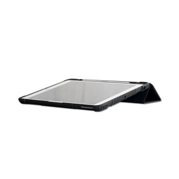 Clear Rugged Ipad Cases Cover With Soft Edge Magnetic Tri Fold Cover Stand