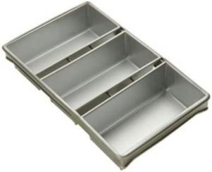 Buy cheap                  Rk Bakeware China-Foodservice 904935 Commercial Bakeware 12.25 in. X 4.5 in. 3 Strap Bread Pan              product