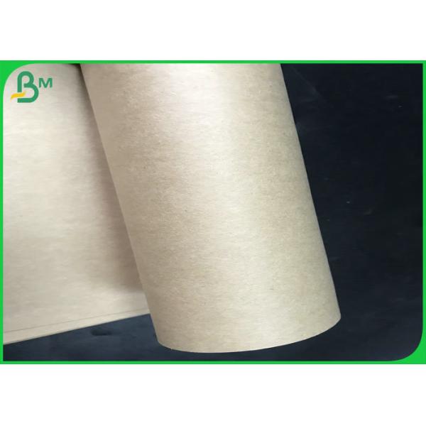 brown kraft paper Eco Friendly Large Kraft Paper Roll , 60 gsm 120gsm Food Grade Kraft Paper