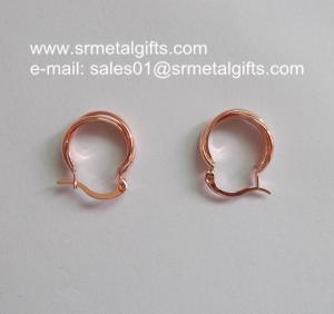 Buy cheap Fashion rose gold stainless steel earrings for Women jewelry product
