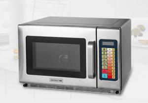 China Microcomputer Control Supermarket Commercial Microwave Oven Stainless Steel Body on sale