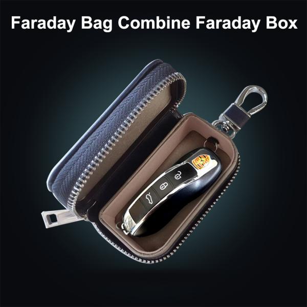 Dustproof Faraday Car Key Pouch Signal Blocking Anti Theft EMP Protection