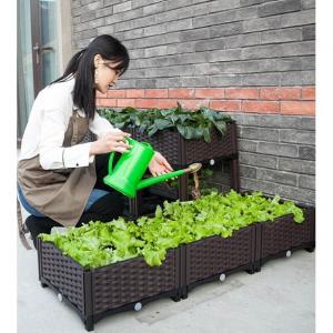Buy cheap 2pcs Elevated Polypropylene Plastic Raised Planter Boxes For Garden Sun Protection product