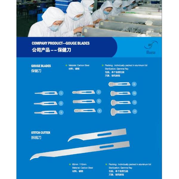 Surgical Carbon Stainless Steel Scalpel Blade With Handle