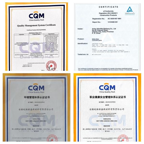 PVB Interlayer Film 0.38-2.28mm For Laminated Glass