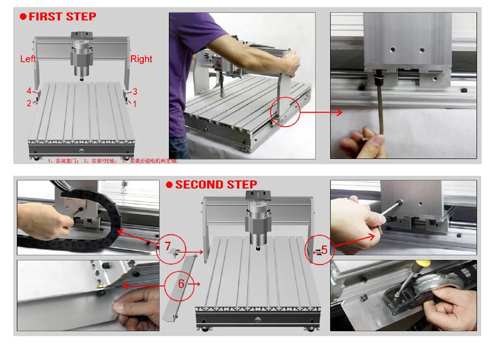 4 Axis 6040 USB Mach3 CNC Router Engraver 2.2KW With 1605 Ballscrew
