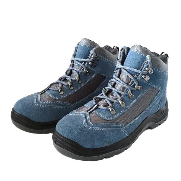 S1P Industrial Steel Toe Shoes Anti Impact Puncture Resistant Work Boots Blue