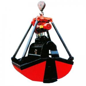 Buy cheap 6-12 CBM Crane Grab Orange Clamshell Grab Bucket Overhead Crane Grapple product