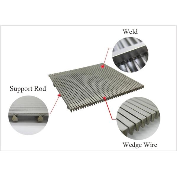 CE Stainless Steel Wedge Wire Screen , Sieve Bend Screen 450 Mesh
