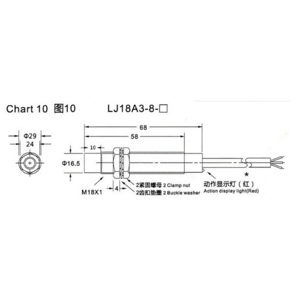 High Quality Electric Inductive Proximity Switch Sensor LJ18A3-8-Z-EZ Position Sensor
