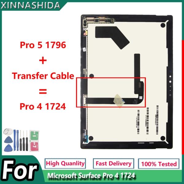 Factory Hot Sales Display Lcd Screen Display For Microsoft Surface Pro 4 1724 Lcd Monitors Panel Component