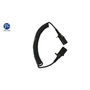 Buy cheap Retractable Coiled Power Cable With 7 Pole Truck Trailer Plug For Reverse Camera product