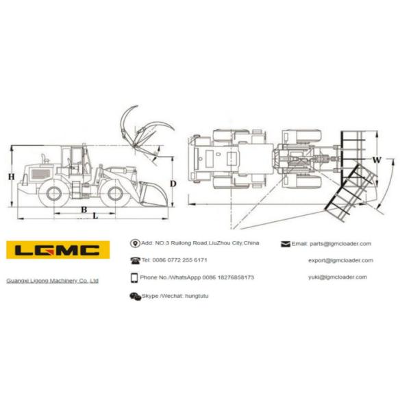 LC938L8AC Front Wheel Loader with YUNNEI YN38GBZ engine 76KW
