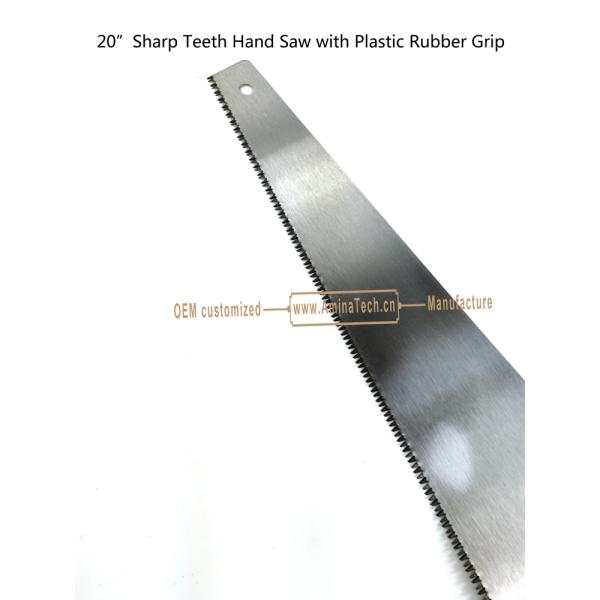 Aminatech 20"Sharp Teeth Hand Saw with Plastic Rubber Grip,Cutting Wood