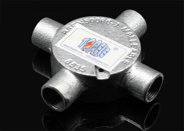 Quality 3/4”or 1”  Channel Inspection Elbow Tee Circular malleable iron Junction Box For Rigid Conduit for sale
