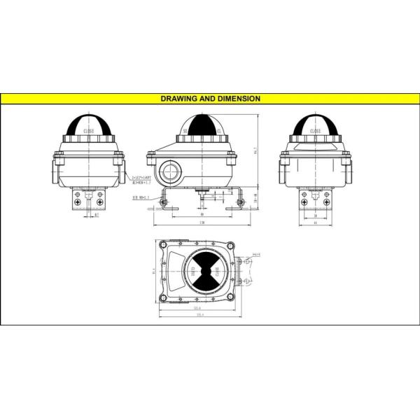 Stainless Steel Pneumatic Actuator Accessories Valve Position Limit Switch Box