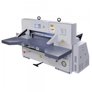 China Double Guide Hydraulic Paper Cutting Machine With Touch Screen on sale