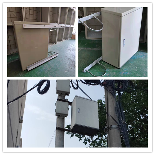 Wall Mounted 144 Core Fiber Optic Cabinet ODC Pole Fiber Distribution Cabinet