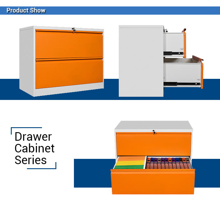 0.092 CBM 900mm Width File Hanger 2 Drawer Cabinet