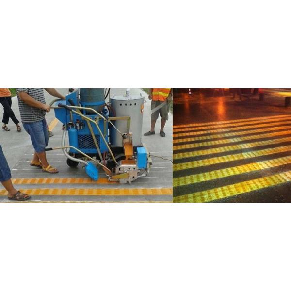 5.5HP Gasoline Car Park Road Line Marking Machine Moving Speed 12km/H