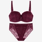 BEIZHI Stylish D Cup Bra Brief Sets 2021 High Quality Lace Bra Set Underwired
