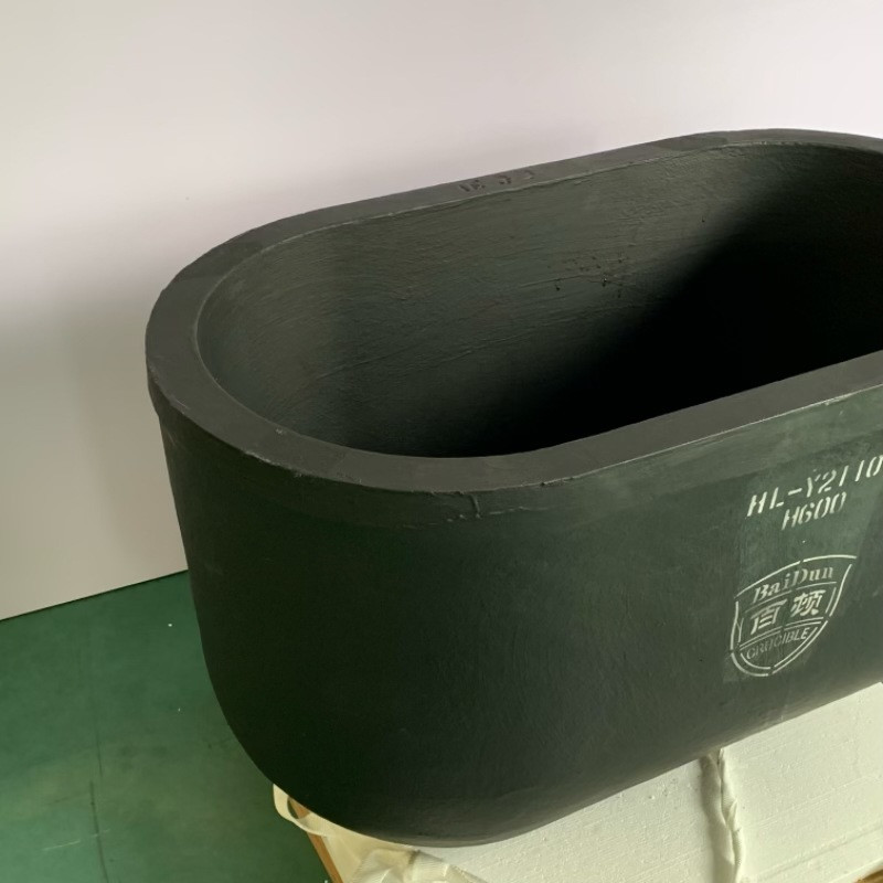 Lightweight Melting Graphite Crucible Round High Pure Graphite Crucible