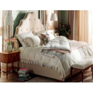 China Modern Different Style Divan Design Upholstered Headboard Wooden Bed Frame on sale