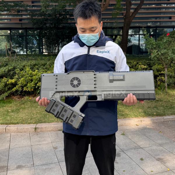 Portable Handheld Drone Jammer Gun with 5KM Detection Detector and 0-3km Jamming Distance