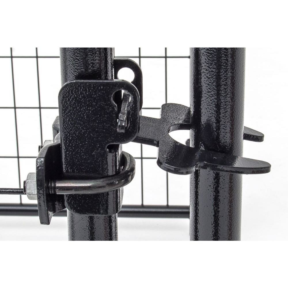 Black Heavy Duty Dog Kennel Run 4ft X 4ft X 6ft Outside Welded Wire Mesh