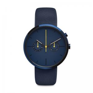 Buy cheap IP Blue Coating Stainless Steel Chronograph Watch Scratch Resistant  Eco - Friendly product